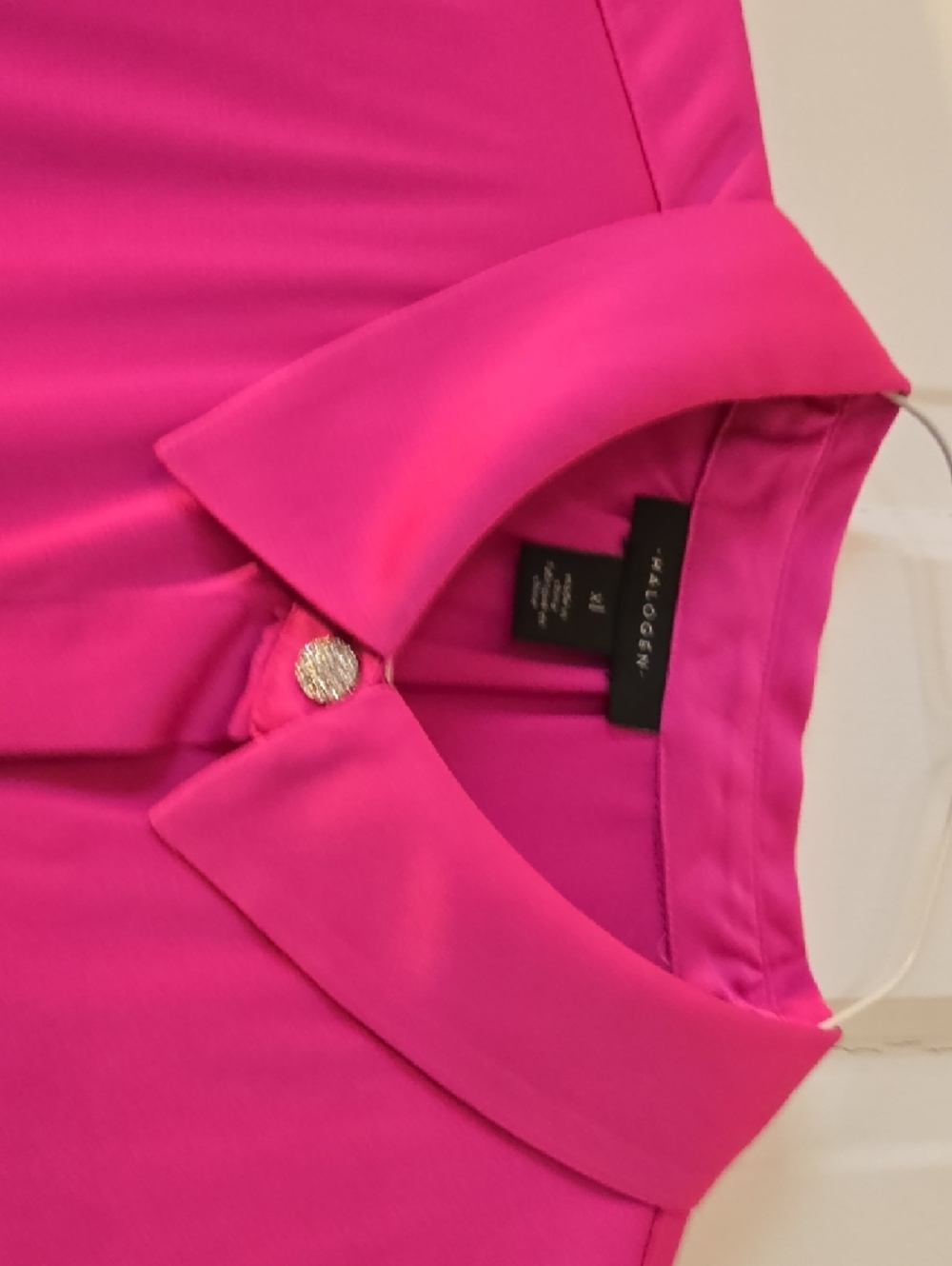 Halogen Fuchsia Button-Up Top - Picture 5 of 10